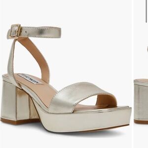 Steve Madden platform gold sandal